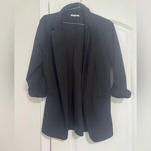 Women’s black size large Maurices blazer, casual, open front